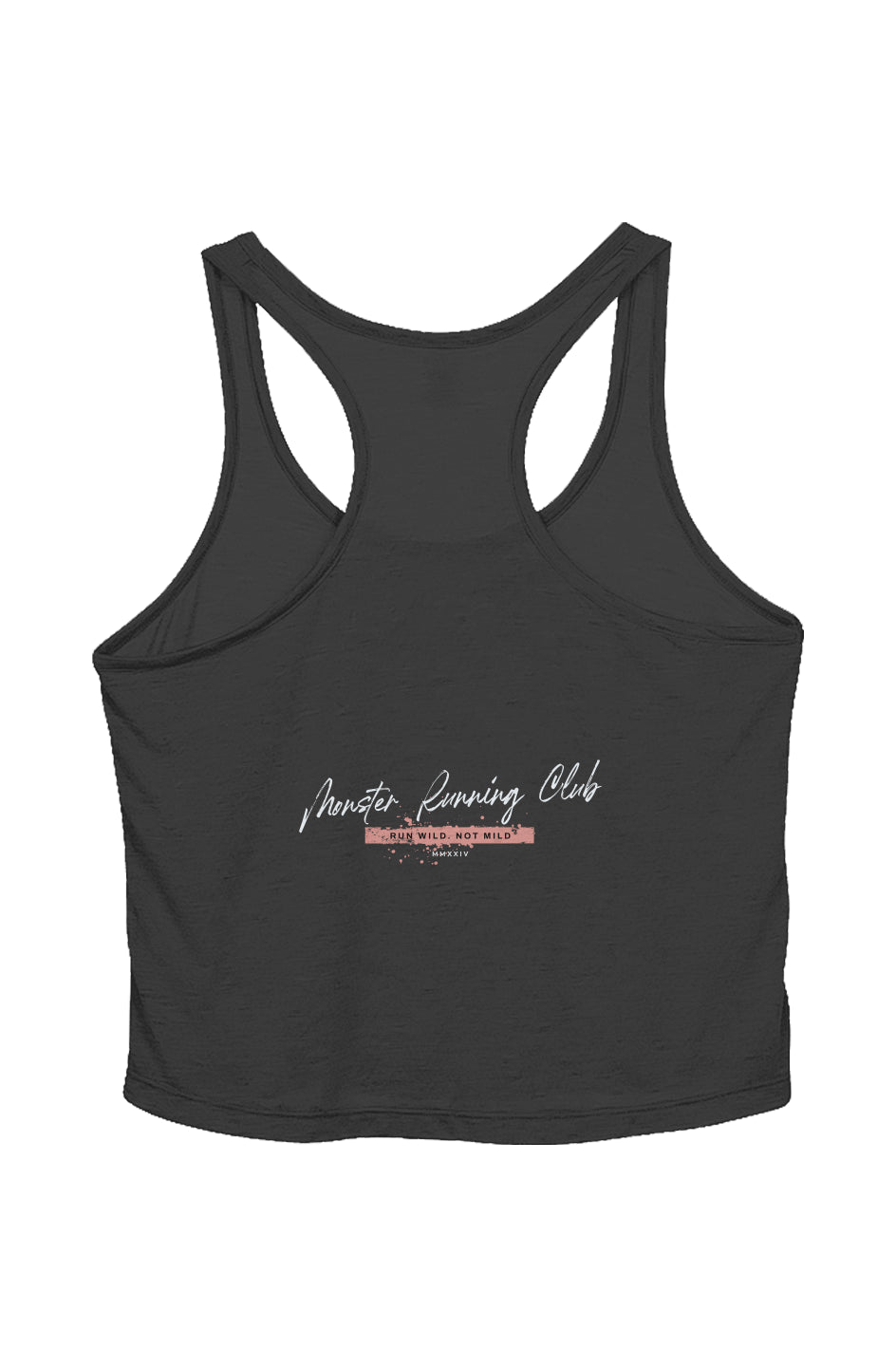 US Blanks Ladies' Sheer Cropped Racer Tank