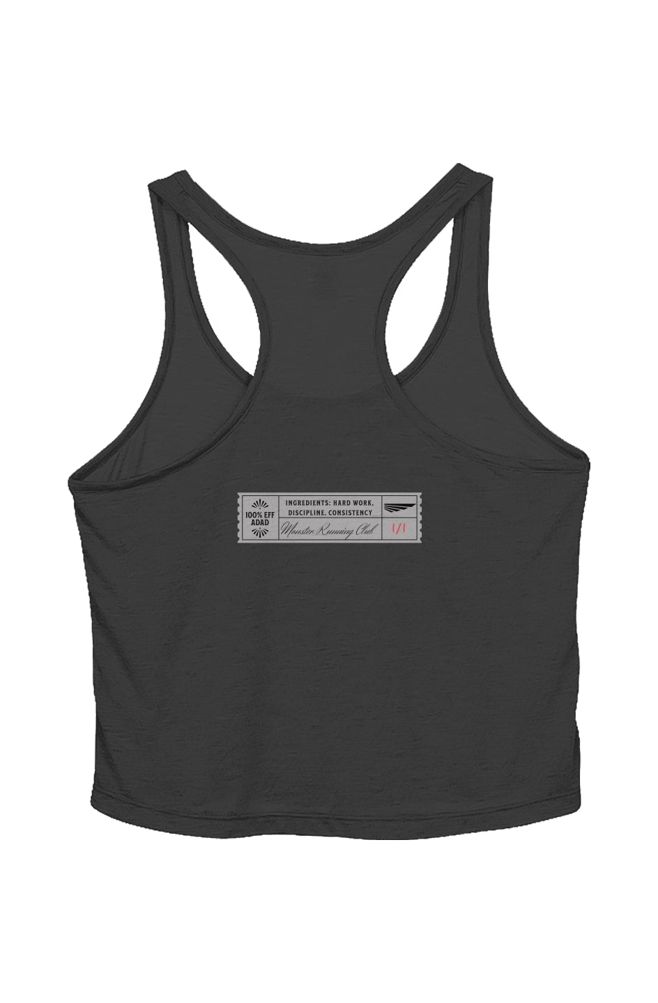 US Blanks Ladies' Sheer Cropped Racer Tank