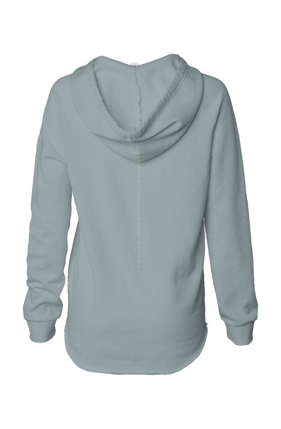 Womens Lightweight  Wash Hooded Sweatshirt