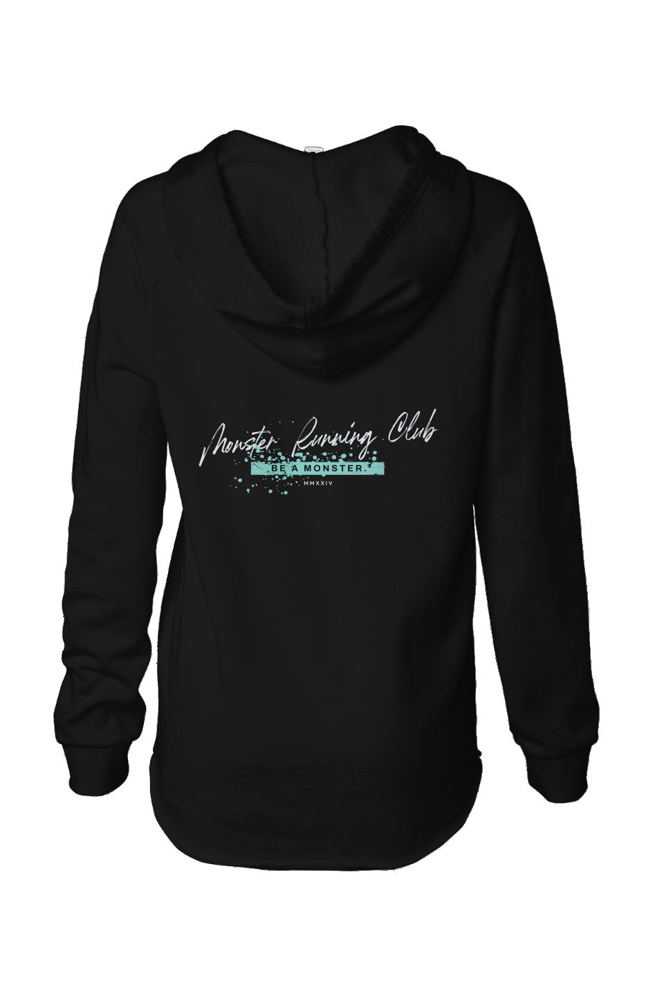 Womens Lightweight  Wash Hooded Sweatshirt